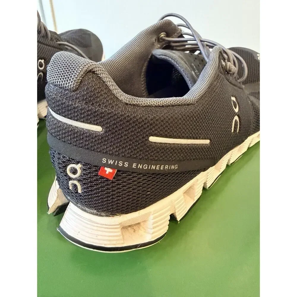 On Cloud 5 Womens 6.5 Black White Running Athletic Sneakers Lightweight Comfort